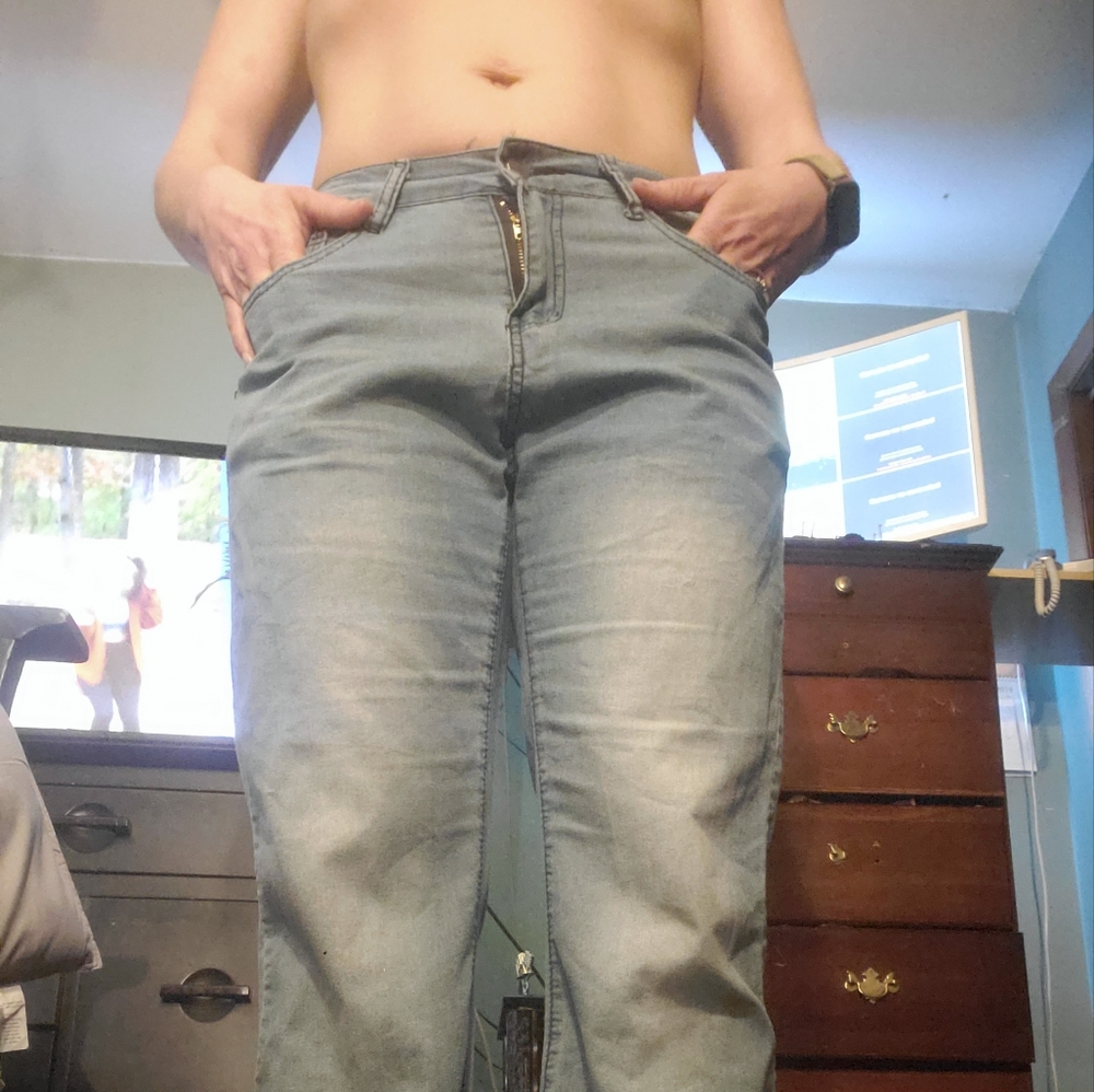 Med jeans stone wash